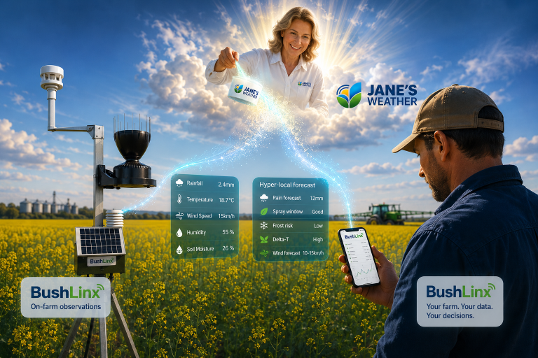BushLinx and Janes Weather forecast partnership